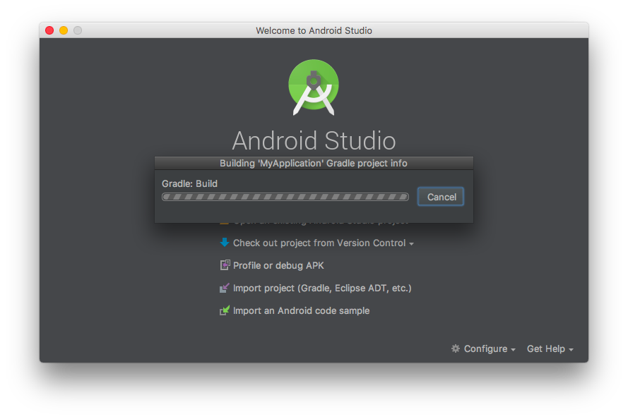 android studio new project page5