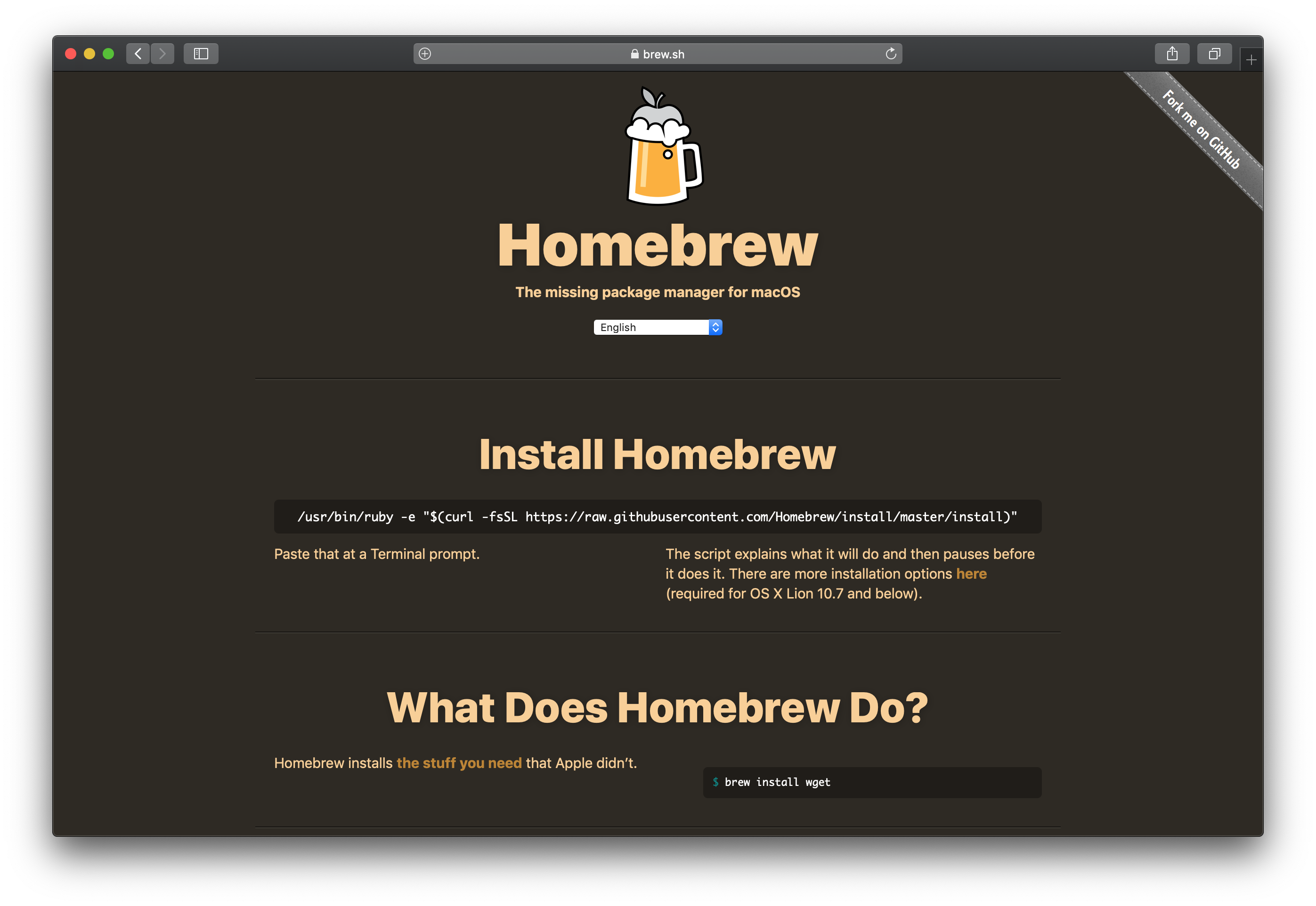 HomeBrew Download Page