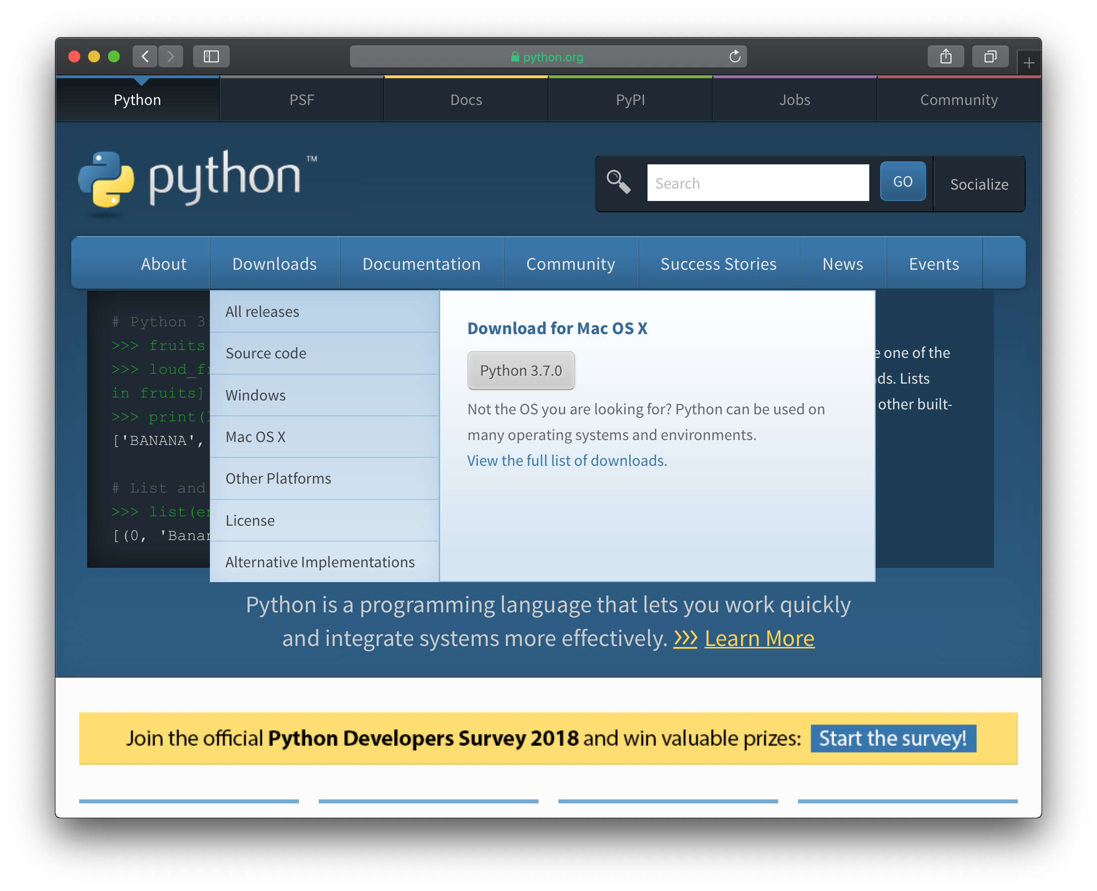Python Download Page
